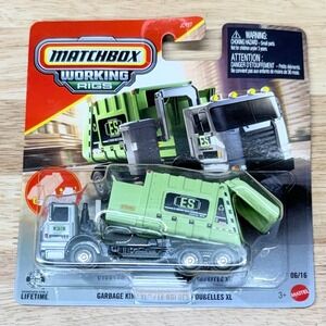 Matchbox Working Rigs Garbage King XL Garbage Truck Green ES Recycling 2023 New